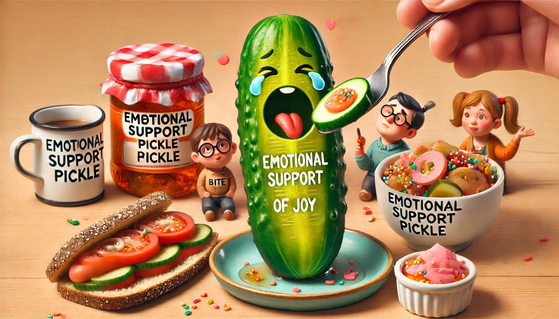 Emotional Support Pickle: A Bite of Joy